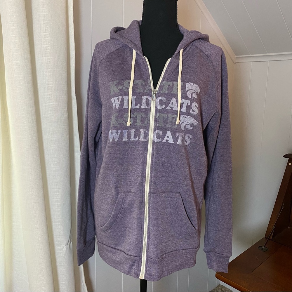 Kansas State Wildcats Wabash Collection Women’s Adrian Zip-Front Slim Fit Hoodie